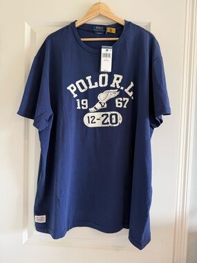 Polo Ralph Lauren Men's Classic Fit Graphic Pony RL 1967 T-Shirt Navy blue XXL